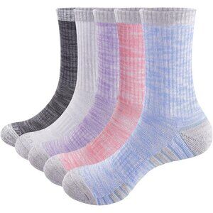 Women's Moisture Wicking Breathable Cotton Cushioned Crew Socks  Athletic